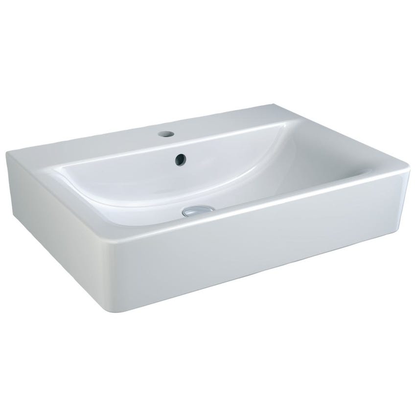 Immagine di Ideal Standard CONNECT lavabo Cube L.65 cm, monoforo, con troppopieno, colore bianco E772901