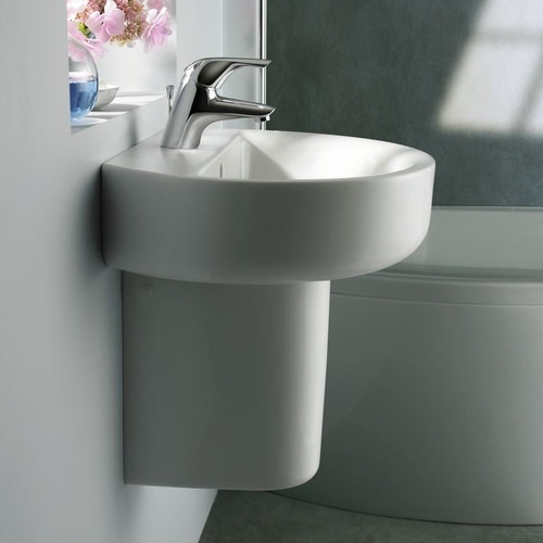 Immagine di Ideal Standard CONNECT lavabo Sphere L.50 cm, monoforo, con troppopieno, colore bianco E714601