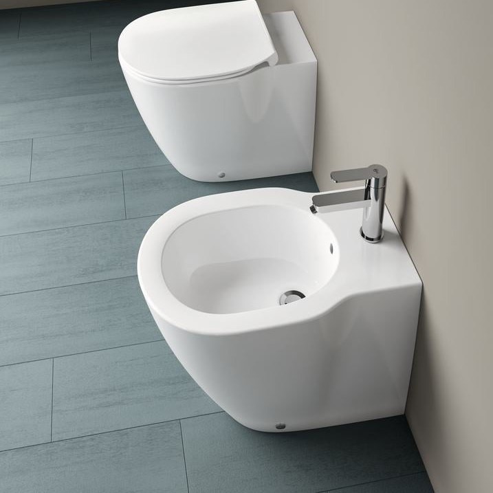 Immagine di Ideal Standard CONNECT bidet a pavimento filo parete, monoforo, con troppopieno, colore bianco E774201