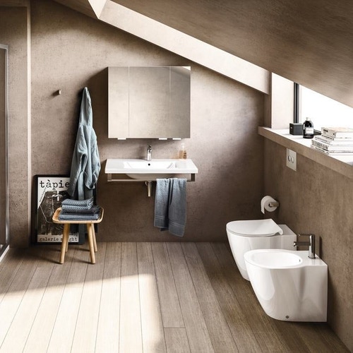 Immagine di Ideal Standard CONNECT bidet a pavimento filo parete, monoforo, con troppopieno, colore bianco E774201