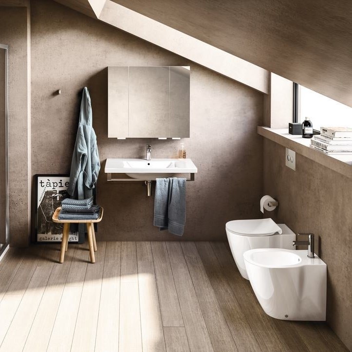 Immagine di Ideal Standard CONNECT bidet a pavimento filo parete, monoforo, con troppopieno, colore bianco E774201