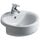 Ideal Standard CONNECT lavabo Sphere da semincasso L.55 cm, monoforo, con troppopieno, colore bianco E806501