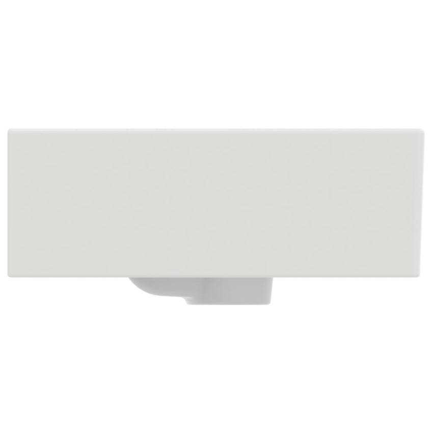 Immagine di Ideal Standard EXTRA lavamani smaltato sospeso o da appoggio L.45 cm, monoforo, con troppopieno, colore bianco T373201