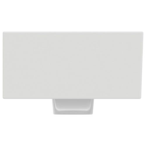 Immagine di Ideal Standard EXTRA lavamani asimmetrico sospeso o da appoggio L.45 cm, monoforo a sinistra, con troppopieno, colore bianco T373301