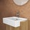 Immagine di Ideal Standard EXTRA lavabo rettangolare da semincasso L.50 cm, monoforo, con troppopieno, colore bianco T373501