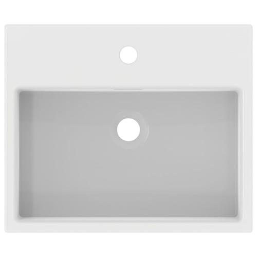 Immagine di Ideal Standard EXTRA lavabo rettangolare da semincasso L.50 cm, monoforo, con troppopieno, colore bianco finitura opaco T3735V1
