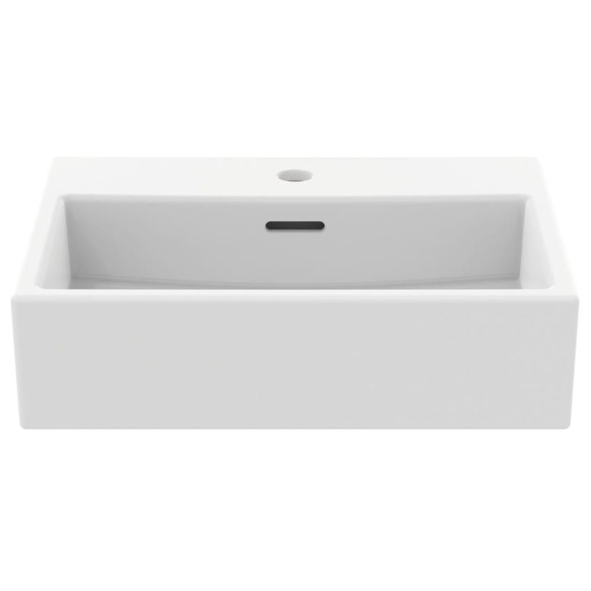 Immagine di Ideal Standard EXTRA lavabo rettangolare da semincasso L.50 cm, monoforo, con troppopieno, colore bianco T373501