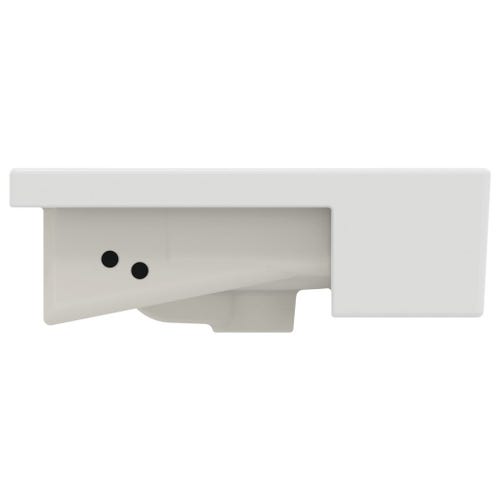 Immagine di Ideal Standard EXTRA lavabo rettangolare da semincasso L.50 cm, monoforo, con troppopieno, colore bianco finitura opaco T3735V1