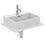 Immagine di Ideal Standard EXTRA lavabo rettangolare da appoggio L.50 cm, monoforo, con troppopieno, colore bianco T374101