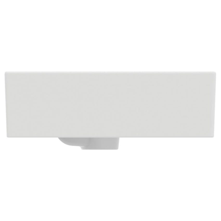 Immagine di Ideal Standard EXTRA lavabo rettangolare da appoggio L.50 cm, monoforo, con troppopieno, colore bianco T374101