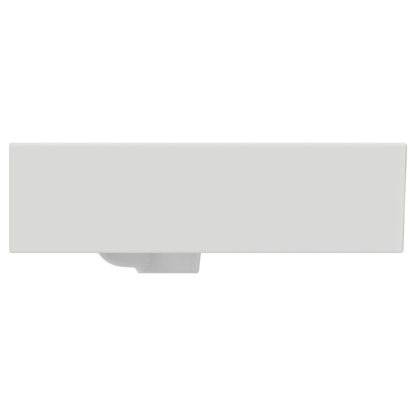 Immagine di Ideal Standard EXTRA lavabo rettificato rettangolare sospeso o da appoggio L.50 cm, monoforo, con troppopieno, colore bianco T388401