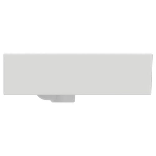 Immagine di Ideal Standard EXTRA lavabo rettificato rettangolare sospeso o da appoggio L.50 cm, 3 fori, con troppopieno, colore bianco T388501