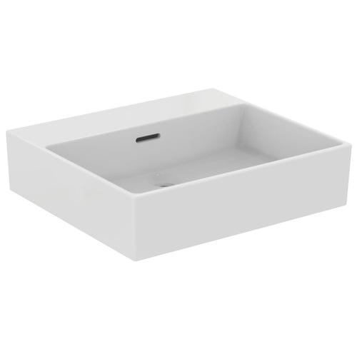 Immagine di Ideal Standard EXTRA lavabo rettificato rettangolare sospeso o da appoggio L.50 cm, con troppopieno, colore bianco T388601