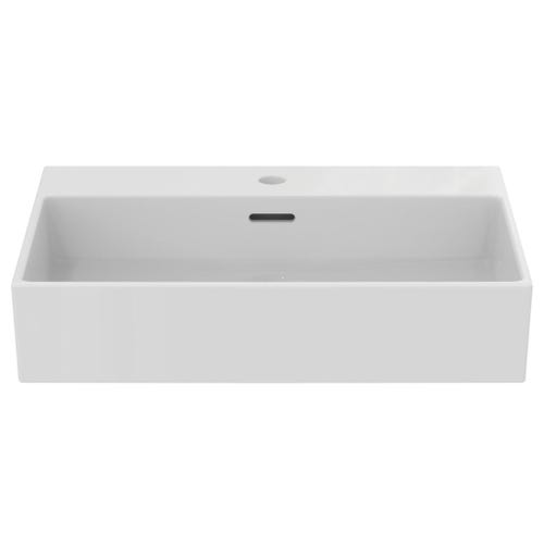 Immagine di Ideal Standard EXTRA lavabo rettangolare da appoggio L.60 cm, monoforo, con troppopieno, colore bianco T388901