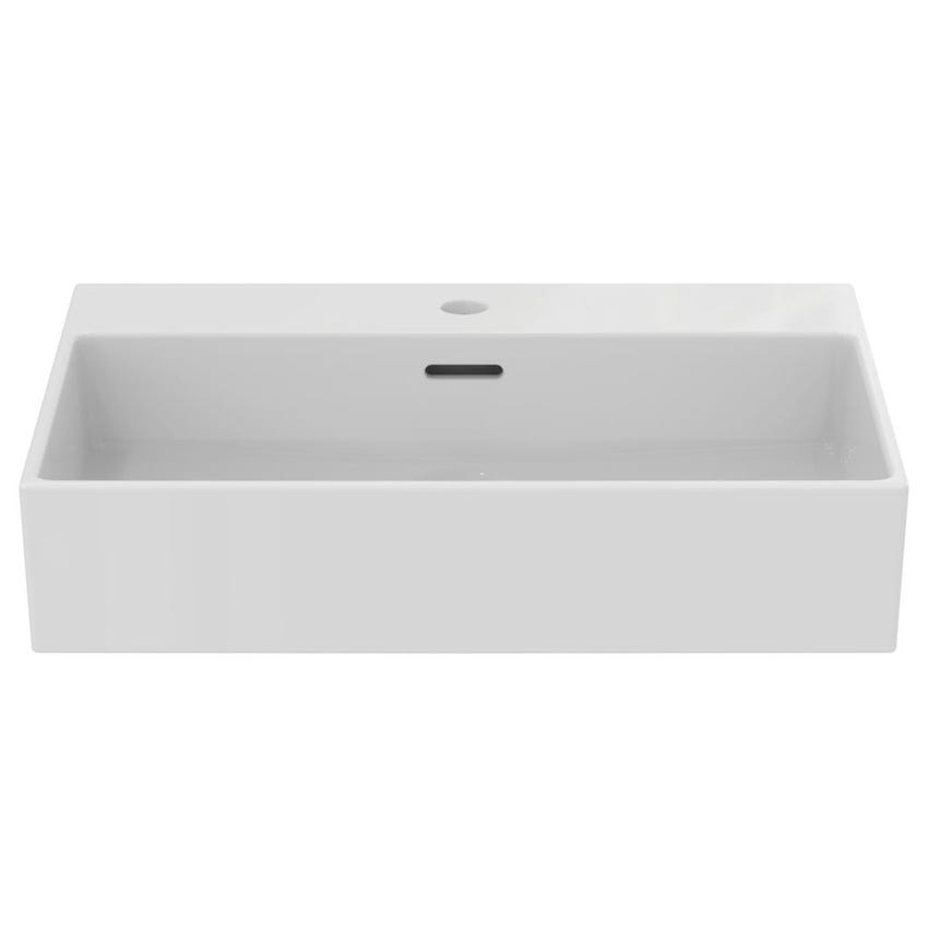 Immagine di Ideal Standard EXTRA lavabo rettangolare da appoggio L.60 cm, monoforo, con troppopieno, colore bianco T388901