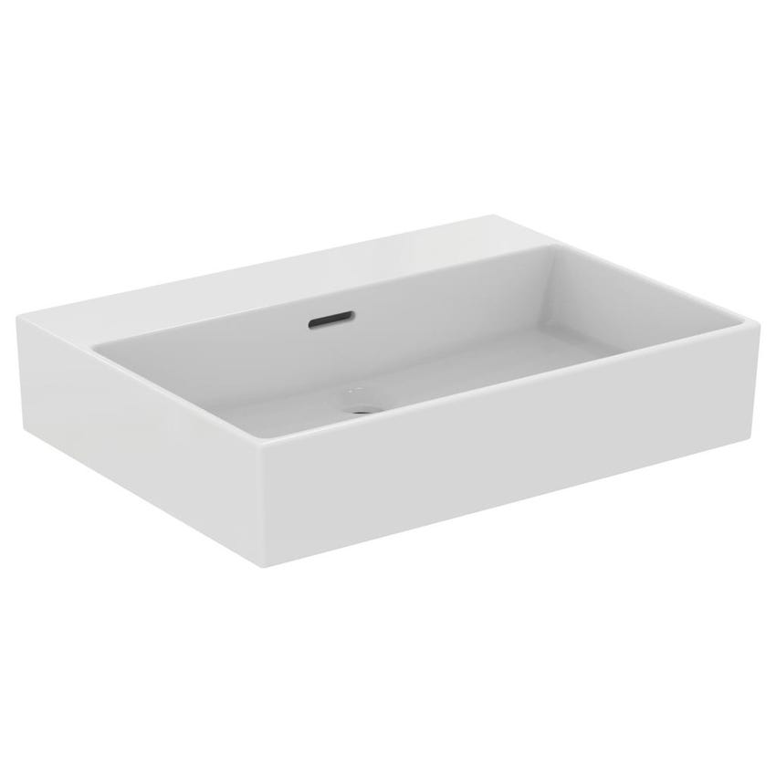 Immagine di Ideal Standard EXTRA lavabo rettangolare da appoggio L.60 cm, con troppopieno, colore bianco T389101