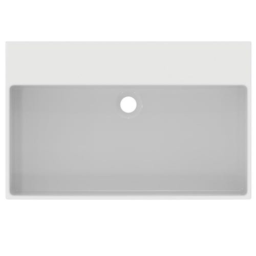 Immagine di Ideal Standard EXTRA lavabo smaltato rettangolare sospeso o da appoggio L.70 cm, con troppopieno, colore bianco T389301