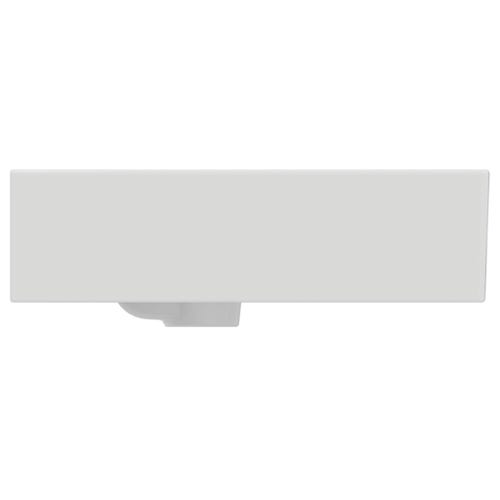 Immagine di Ideal Standard EXTRA lavabo rettificato rettangolare sospeso o da appoggio L.70 cm, monoforo, con troppopieno, colore bianco T389401