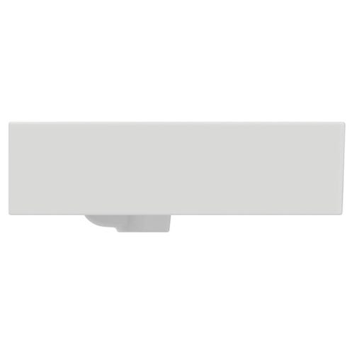 Immagine di Ideal Standard EXTRA lavabo rettangolare sospeso o da appoggio L.80 cm, 3 fori, con troppopieno, colore bianco T389701