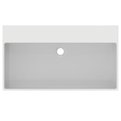 Immagine di Ideal Standard EXTRA lavabo rettangolare sospeso o da appoggio L.80 cm, con troppopieno, colore bianco T389801