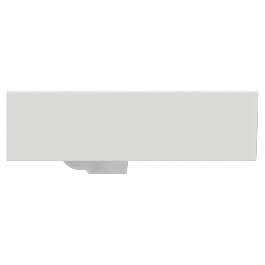 Immagine di Ideal Standard EXTRA lavabo rettangolare da appoggio L.80 cm, monoforo, con troppopieno, colore bianco T389901