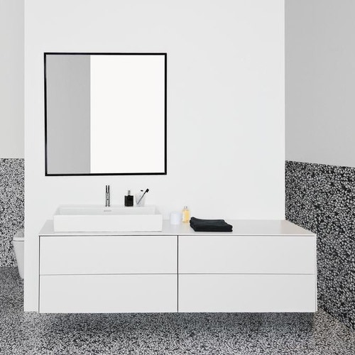 Immagine di Ideal Standard EXTRA lavabo rettangolare da appoggio L.80 cm, monoforo, con troppopieno, colore bianco T389901