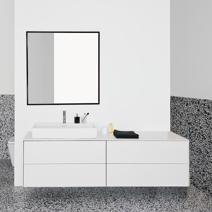 Immagine di Ideal Standard EXTRA lavabo rettangolare da appoggio L.80 cm, monoforo, con troppopieno, colore bianco T389901