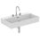 Immagine di Ideal Standard EXTRA lavabo rettangolare da appoggio L.80 cm, 3 fori, con troppopieno, colore bianco T390001