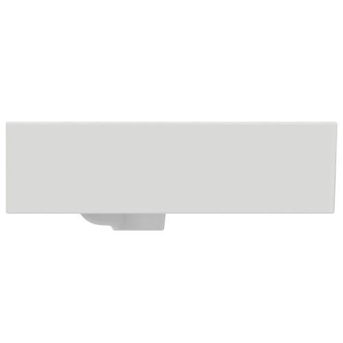 Immagine di Ideal Standard EXTRA lavabo rettangolare sospeso o da appoggio L.100 cm, 3 fori, con troppopieno, colore bianco T390301
