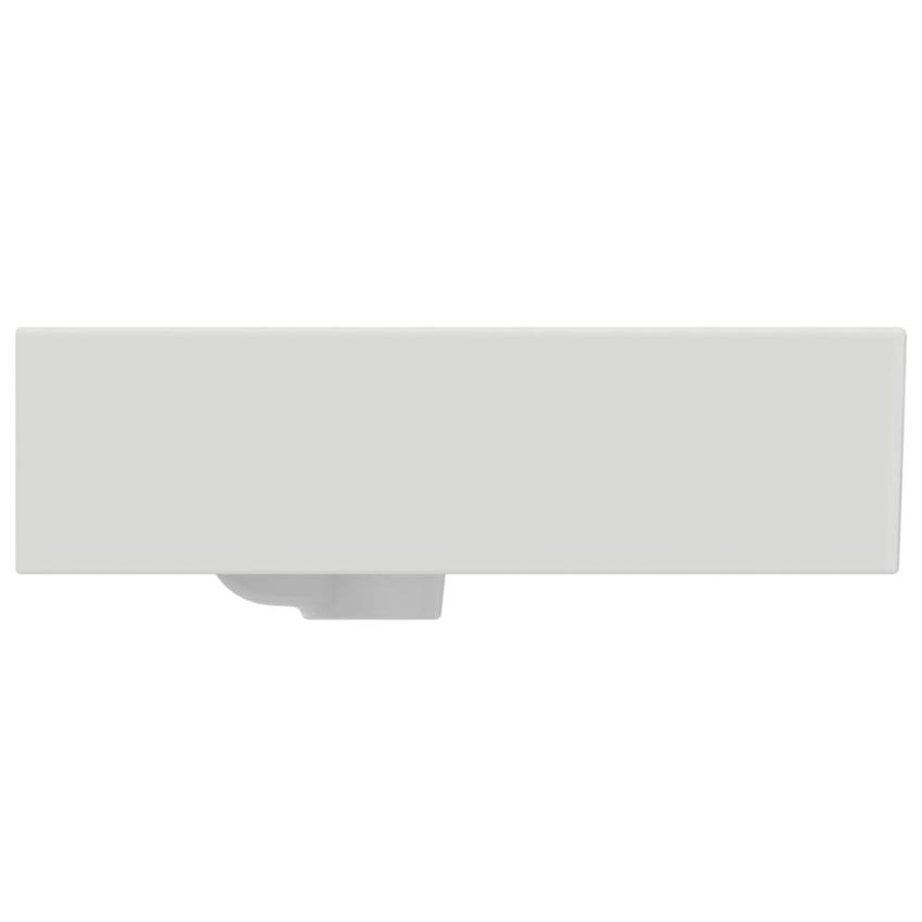 Immagine di Ideal Standard EXTRA lavabo rettangolare sospeso o da appoggio L.100 cm, 3 fori, con troppopieno, colore bianco T390301