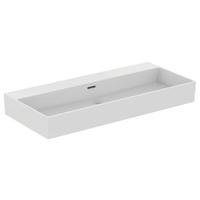 Immagine di Ideal Standard EXTRA lavabo rettangolare sospeso o da appoggio L.100 cm, con troppopieno, colore bianco T390401