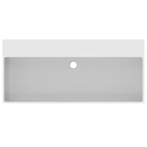 Immagine di Ideal Standard EXTRA lavabo rettangolare sospeso o da appoggio L.100 cm, con troppopieno, colore bianco T390401