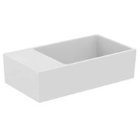 Immagine di Ideal Standard EXTRA lavamani asimmetrico sospeso o da appoggio L.45 cm, con troppopieno, colore bianco T391901