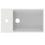 Immagine di Ideal Standard EXTRA lavamani asimmetrico da appoggio L.45 cm, monoforo, con troppopieno, colore bianco T392001
