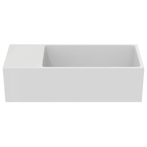 Immagine di Ideal Standard EXTRA lavamani asimmetrico da appoggio L.45 cm, con troppopieno, colore bianco T392101