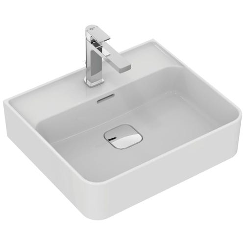 Immagine di Ideal Standard STRADA II lavabo rettangolare L.50 cm, monoforo, con troppopieno, colore bianco T292801