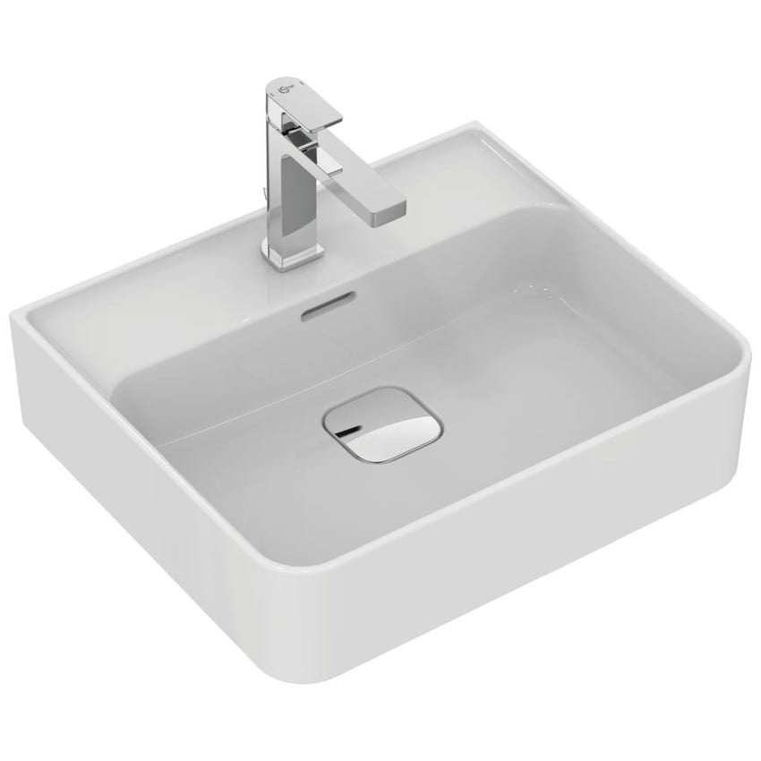Immagine di Ideal Standard STRADA II lavabo rettangolare L.50 cm, monoforo, con troppopieno, colore bianco T292801