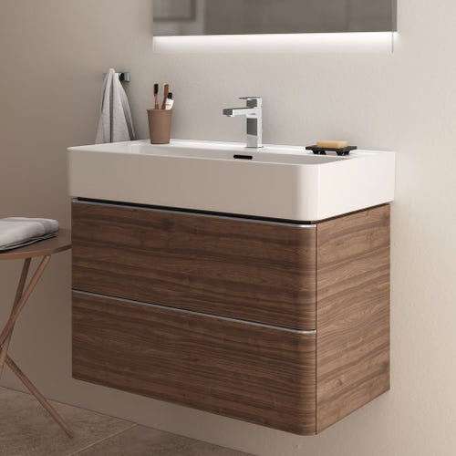 Immagine di Ideal Standard STRADA II lavabo rettangolare L.80 cm, monoforo, con troppopieno, colore bianco T300101