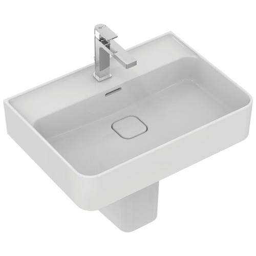Immagine di Ideal Standard STRADA II lavabo rettangolare L.60 cm, monoforo, con troppopieno, colore bianco T300001