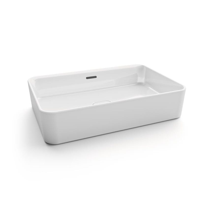 Immagine di Ideal Standard STRADA II lavabo rettangolare da appoggio L.60 cm, con troppopieno, colore bianco T299901