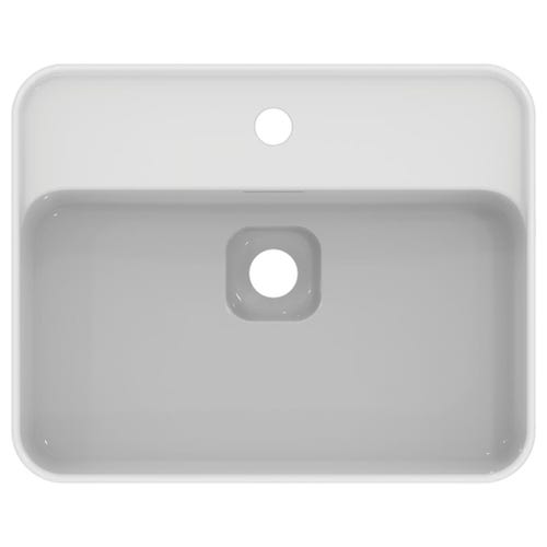 Immagine di Ideal Standard STRADA II lavabo rettangolare da appoggio L.50 cm monoforo, con troppopieno, colore bianco T296601