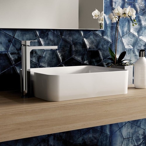 Immagine di Ideal Standard STRADA II lavabo rettangolare da appoggio L.50 cm, senza troppopieno, colore bianco T296701