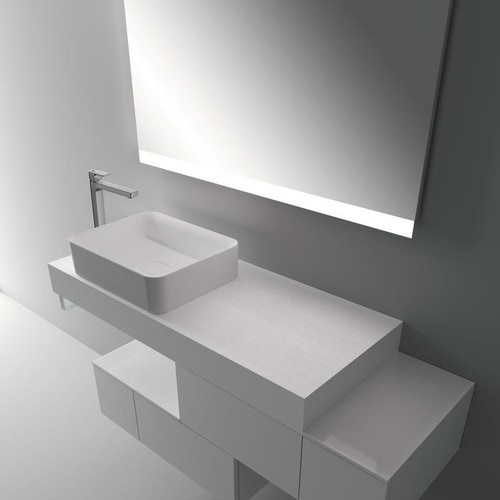 Immagine di Ideal Standard STRADA II lavabo rettangolare da appoggio L.50 cm, senza troppopieno, colore bianco T296701