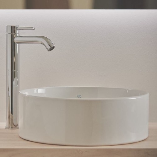 Immagine di Ideal Standard STRADA II lavabo rotondo da appoggio Ø 38 cm, con troppopieno, colore bianco T292901