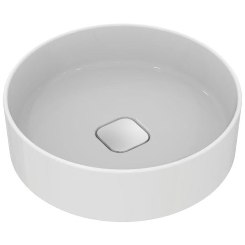 Immagine di Ideal Standard STRADA II lavabo rotondo da appoggio Ø 45 cm, senza troppopieno, colore bianco T295901