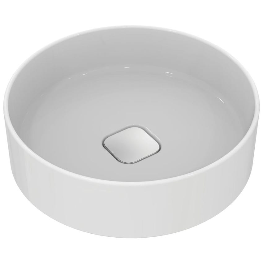 Immagine di Ideal Standard STRADA II lavabo rotondo da appoggio Ø 45 cm, senza troppopieno, colore bianco T295901