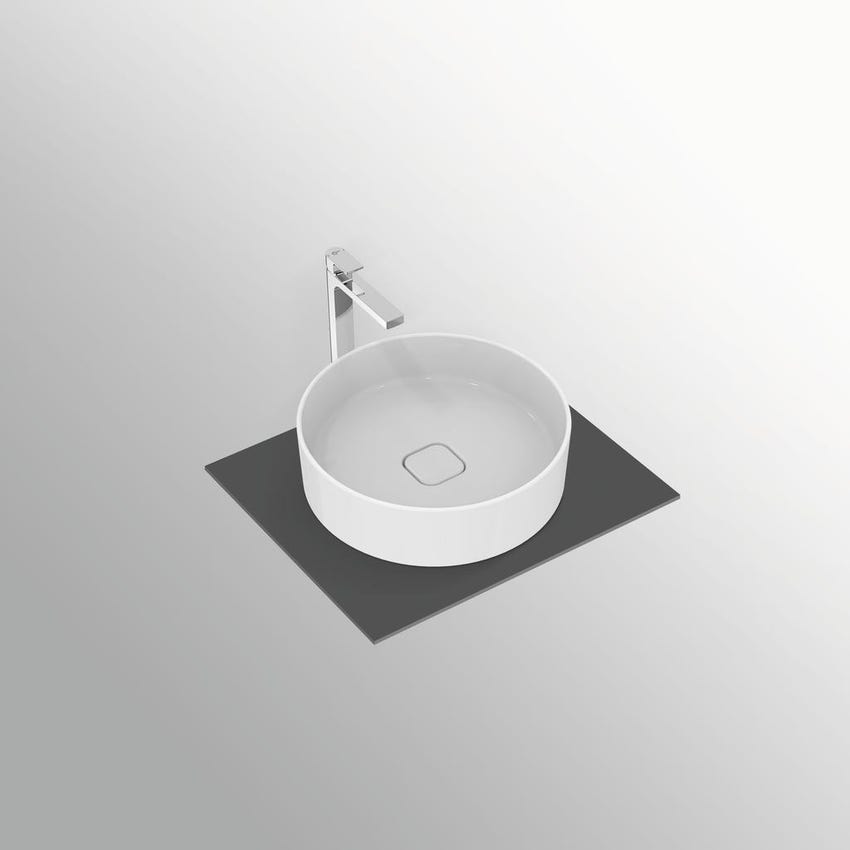 Immagine di Ideal Standard STRADA II lavabo rotondo da appoggio Ø 45 cm, senza troppopieno, colore bianco T295901