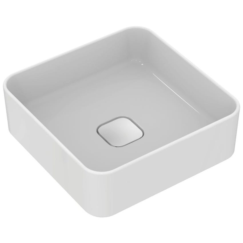Immagine di Ideal Standard STRADA II lavabo quadrato da appoggio 40 cm, senza troppopieno, colore bianco T296201