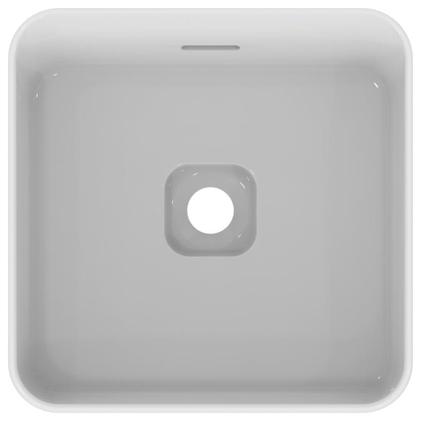 Immagine di Ideal Standard STRADA II lavabo quadrato da appoggio 40 cm, con troppopieno, colore bianco T296301
