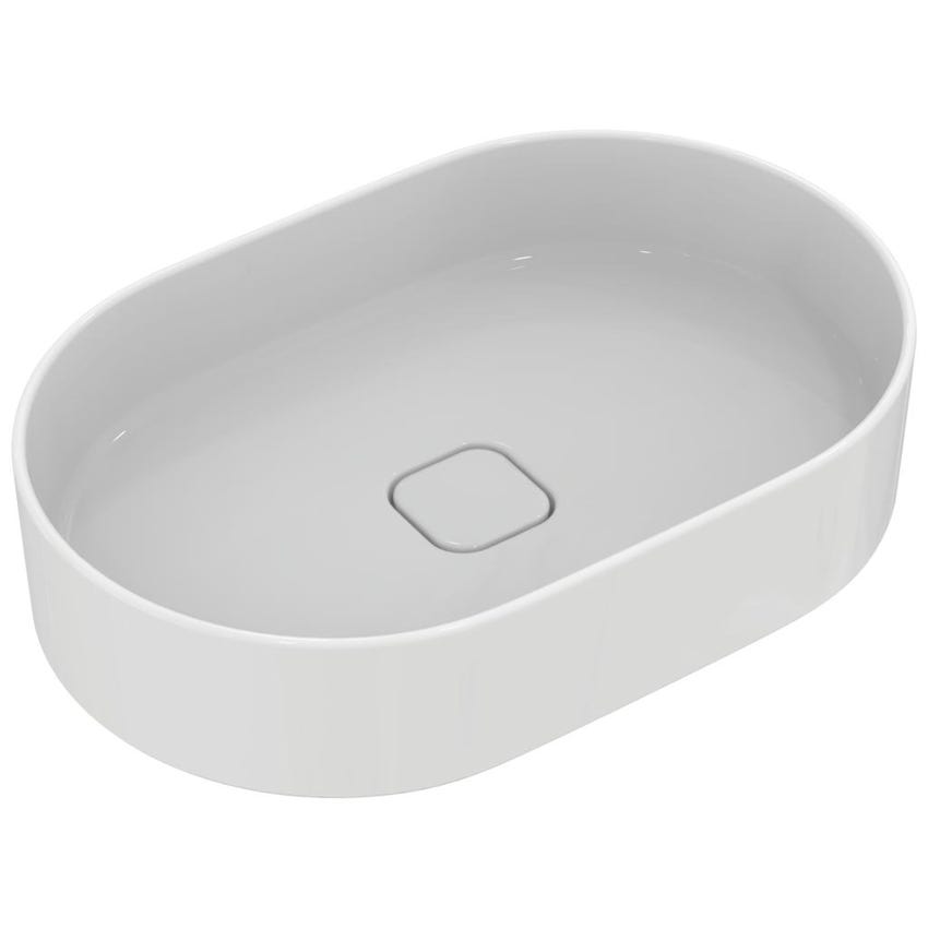 Immagine di Ideal Standard STRADA II lavabo ovale da appoggio L.60 cm, senza troppopieno, colore bianco T298101